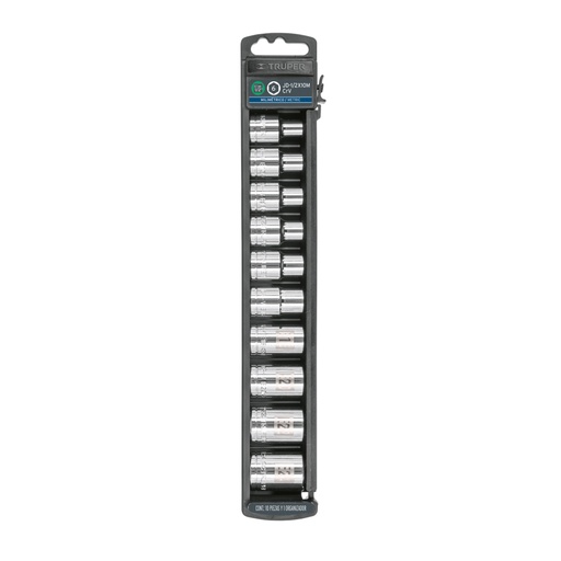 [10026] Juego de 10 dados cuadro 1/2' torx, Truper JDTH-1/2X10
