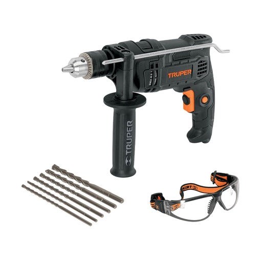 [100292] Combo rotomartillo 1/2' 700W, 6 brocas y lentes, INDUSTRIAL COMBOR-1/2N6