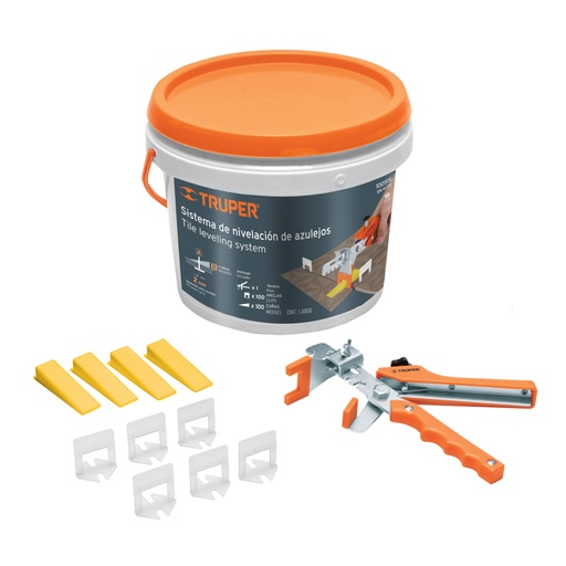 [100515] Sistema de nivelación de azulejos, TRUPER SN-KIT3