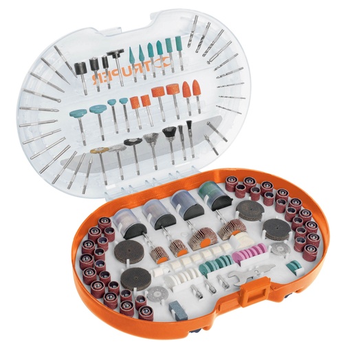 [100729] Kit de accesorios p/herramienta rotativa, 276 pzs, TRUPER MOTO-KIT-276