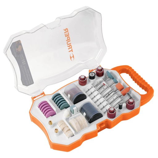 [100757] Kit de accesorios p/herramienta rotativa, 121 pzs, TRUPER MOTO-KIT-121