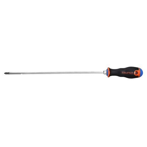 [100838] Desarmador de cruz 1/4' x 12' mango Comfort Grip, Truper DP-1/4X12B
