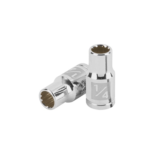 [100875] Dado de 1/4', 12 puntas, cuadro 1/4', Truper D-1408-B