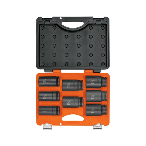 [100948] Juego de 8 dados largos cuadro 3/4' de impacto 6 puntas std JDI-3/4X8HL