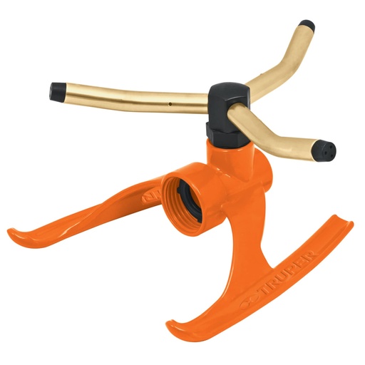 [10307] TRUPER, 130 m² (1450 sq. ft) brass 3-arm whirling sprinkler REG-3X-2