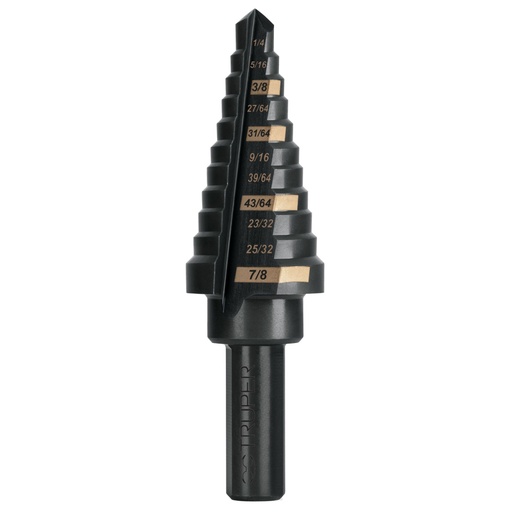 [101457] Broca escalonada óxido negro 11 escalones 1/4' a 7/8',Truper BES-11