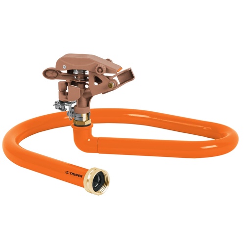 [10312] TRUPER, 230m² (2450sq ft) impact sprinkler w/metal ring base ASP-MAN