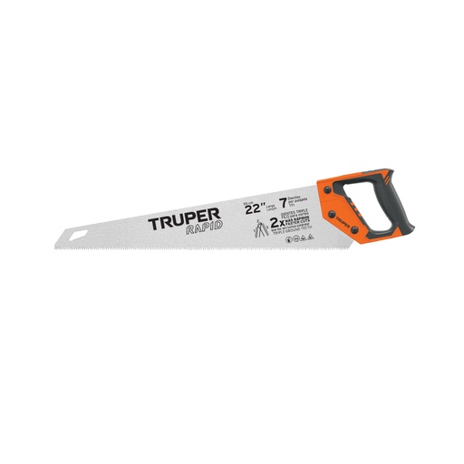 [101870] Serrucho Rapid 22', 7 DPP, mango Comfort grip, Truper STR-22