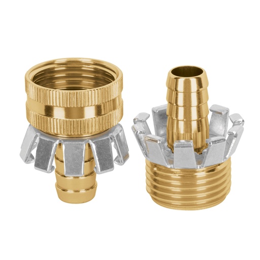 [102084] Juego de conectores 1/2' macho/hembra tipo garra de aluminio CFM-1/2AG
