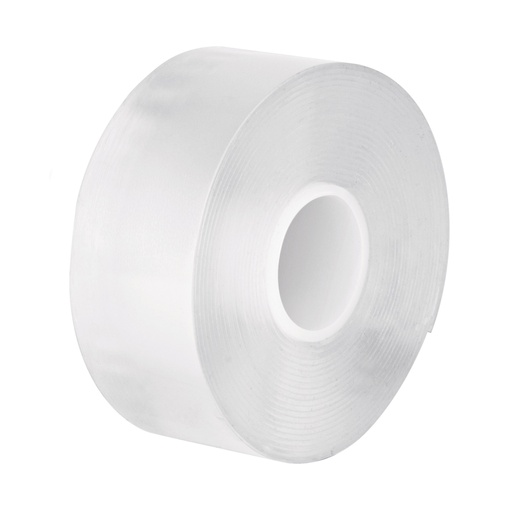 [103222] Cinta doble cara reutilizable, transparente 3mx30mm, Truper CDR-330