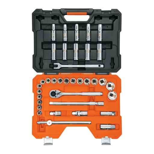 [102249] Juego de 36 herramientas cuadro 1/2' mm para mecánico JD-1/2X36M