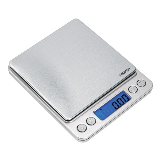 [102316] Báscula electrónica de precisión, de bolsillo, 500 g, Truper BASE-05B