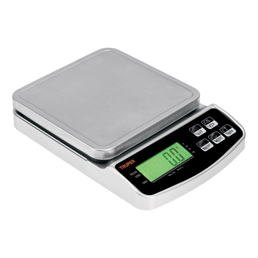 [102317] Báscula electrónica de precisión, recargable, 3 kg, Truper BASE-3