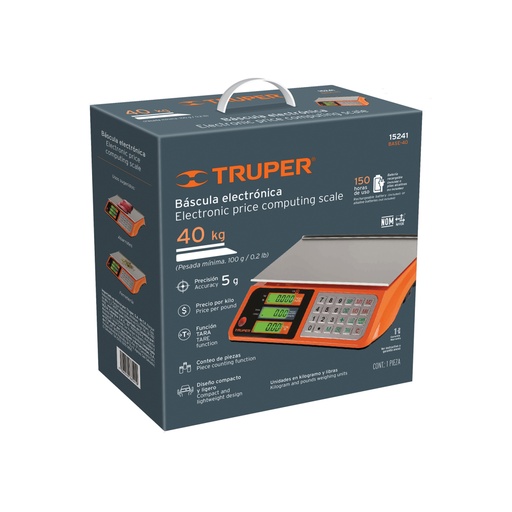 [102362] Caja de empaque de repuesto para BASE-40, Truper CJ-BASE-40