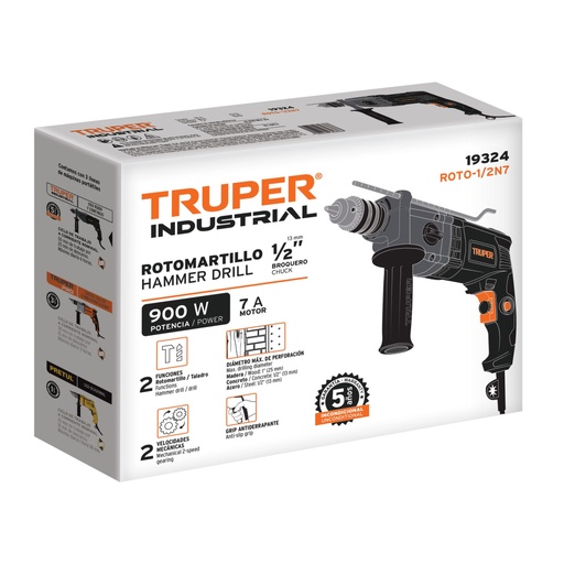 [102501] Caja de empaque de repuesto para ROTO-1/2N7, Truper CJ-ROTO-1/2N7
