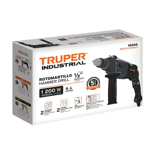[102508] Caja de empaque de repuesto para ROTO-1/2NX2, Truper CJ-ROTO-1/2NX2