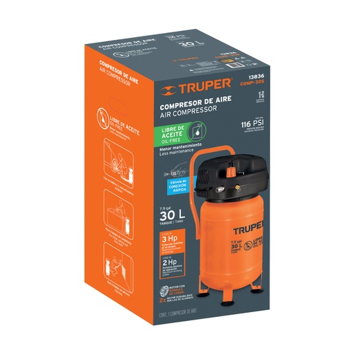 [102586] Caja de empaque de repuesto para COMP-30S, Truper CJ-COMP-30S