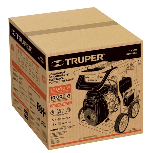 [102589] Caja de empaque de repuesto para GEN-80X, Truper CJ-GEN-80X