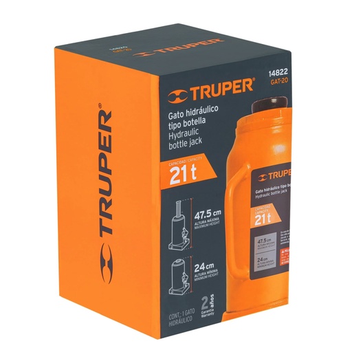 [102669] Caja de empaque de repuesto para GAT-20, Truper CJ-GAT-20