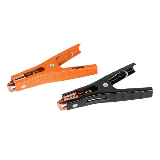 [100777] Blíster con 2 caimanes para cables pasa corriente, Truper CAIMAN-T