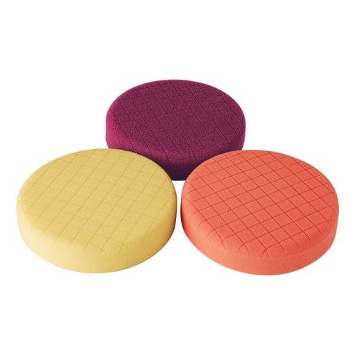 [102740] Juego de 3 esponjas p/pulir de 6' hook and loop,TRUPER ES-PULA-6A