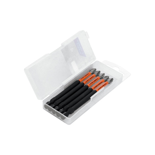 [103026] Estuche con 5 puntas de cruz PH2 de impacto largo 4' PUDE-1402I