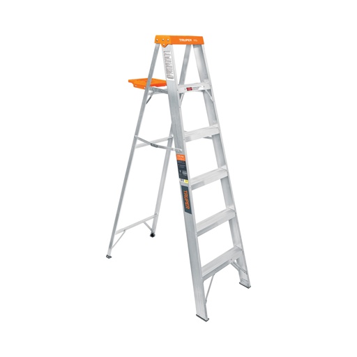 [10335] Escalera de tijera tipo ll 5 peldaños y bandeja, Truper EST-25