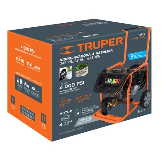 [103082] Caja de empaque de repuesto para LAGAS-4000, Truper CJ-LAGAS-4000