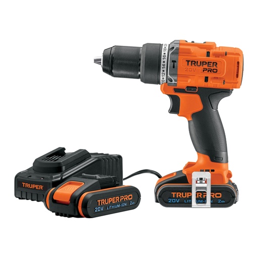 [103246] Rotomartillo 1/2', 20V, 2 baterías 2Ah, TRUPER PRO ROTI-20A3