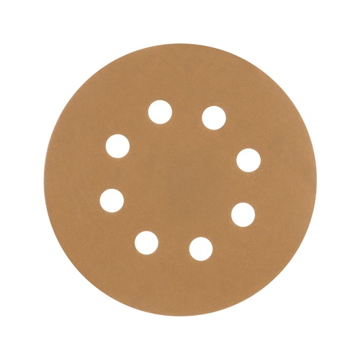 [103314] Paquete c/5 discos de lija 5' grano 220, 8 perforaciones DIRO-522