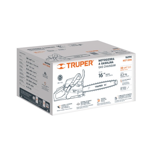 [103398] Caja de empaque de repuesto para MOT-3816, Truper CJ-MOT-3816
