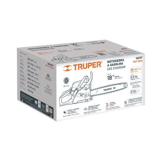 [103399] Caja de empaque de repuesto para MOT-3818, Truper CJ-MOT-3818