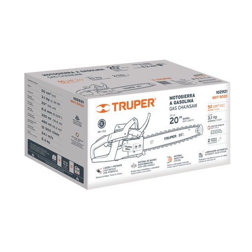 [103402] Caja de empaque de repuesto para MOT-5020, Truper CJ-MOT-5020