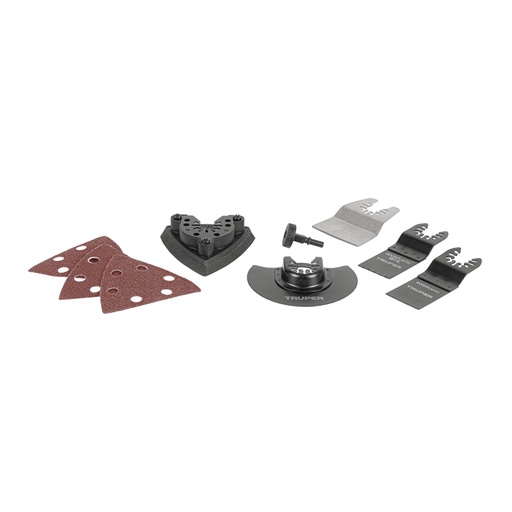 [103440] Kit con 8 accesorios para multiherramienta, TRUPER PRO MULH-KIT-8