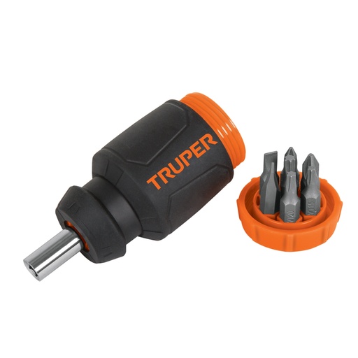 [10751] Desarmador tipo trompo con 7 puntas, Truper DTROM-7