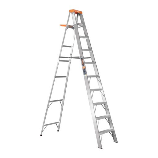 [10436] Escalera de tijera tipo II 9 peldaños y bandeja, Truper EST-29