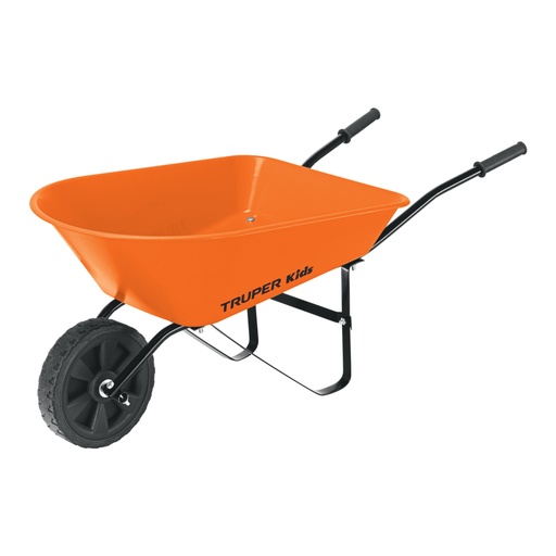 [10440] Carretilla para niños, concha plástica 54 x 38 cm, Truper CAR-KID-T