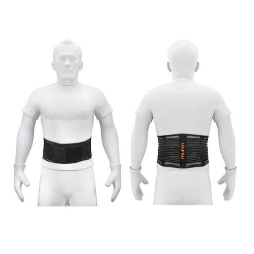 [11961] Faja lumbar tipo cinturón de malla transpirable, M, Truper FAJA-MC
