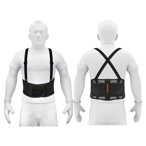 [11965] Faja lumbar de malla transpirable, talla M, Truper FAJA-MV