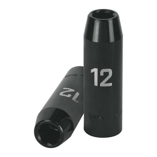 [12424] Dado largo cuadro 1/2' de impacto 6 puntas de 12 mm, Truper D-7312-ML
