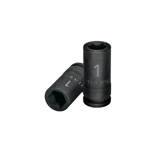 [12434] Dado largo de impacto de 1', 6 puntas, cuadro 3/4', Truper D-7516-L