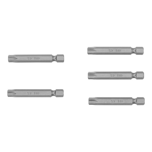 [12485] Estuche con 5 puntas torx T40 con seguro largo 2', Expert PUDE-6240