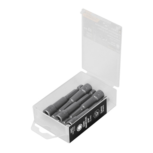 [12895] Estuche con 5 dados magnéticos de 3/16' largo 2-1/2', Expert PUDE-9018