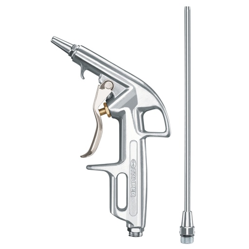 [10647] Pistola de aluminio para sopletear, 2 boquillas, TRUPER PISO-363