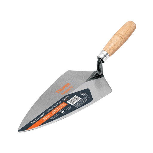 [12993] Cuchara para albañil 11' forjada tipo Filadelfia, TRUPER CT-11