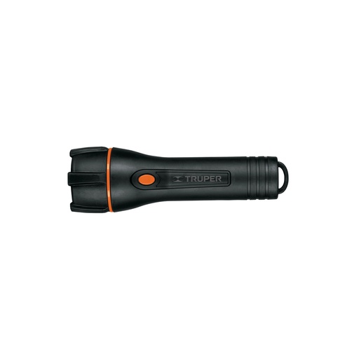 [13019] Linterna plástica 1 LED 180 lm con 2 pilas D, Truper LIPLA-180