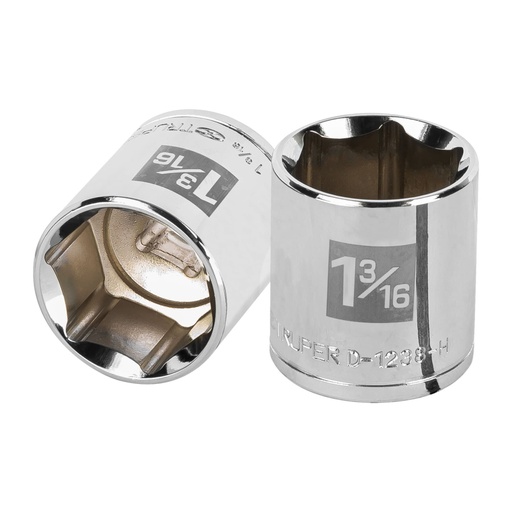 [13243] Dado de 1-3/16', 6 puntas, cuadro 1/2', Truper D-1238-H