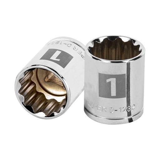 [13310] Dado de 1', 12 puntas, cuadro 1/2', Truper D-1232