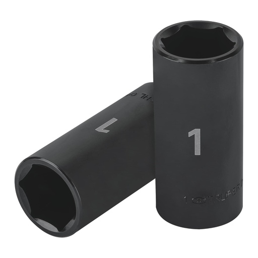 [13396] Dado largo impacto de 1', 6 puntas, cuadro 1/2', Truper D-7332-HL
