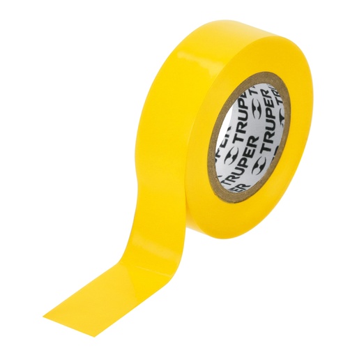 [13512] Cinta de aislar de 9 m x 19 mm, amarilla, Truper M-22A